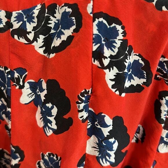 Realisation Par The Ozzie Pansy Mini Dress V-Neck Floral Red Mini - Picture 11 of 12